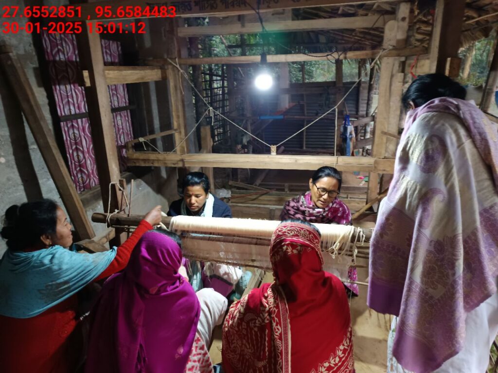 Handloom Weaver (Frame Loom) training at IIE Incubation Centre, Kakopothar, batch 25424, 30-01-2025