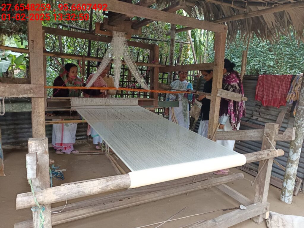Handloom Weaver (Frame Loom) training at IIE Incubation Centre, Kakopothar, batch 25424, 01-02-2025