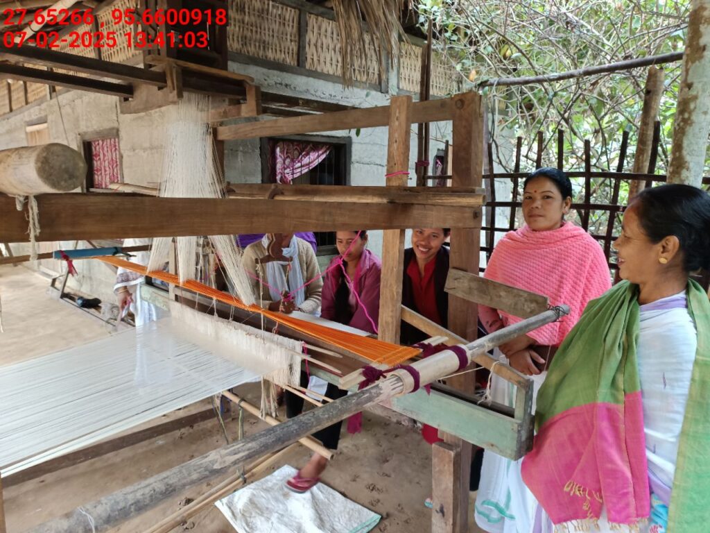 Handloom Weaver (Frame Loom) training at IIE Incubation Centre, Kakopothar, batch 25424, 07-02-2025