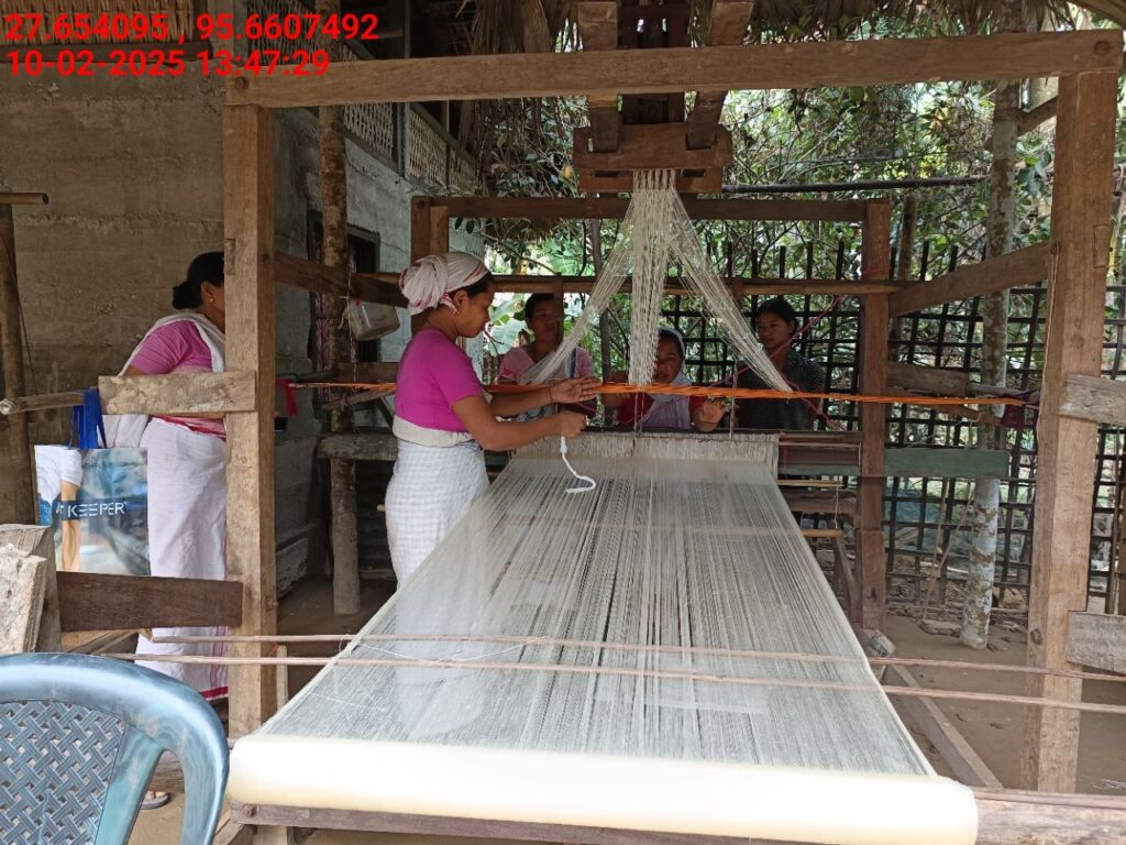 Handloom Weaver (Frame Loom) training at IIE Incubation Centre, Kakopothar, batch 25424, 10-02-2025
