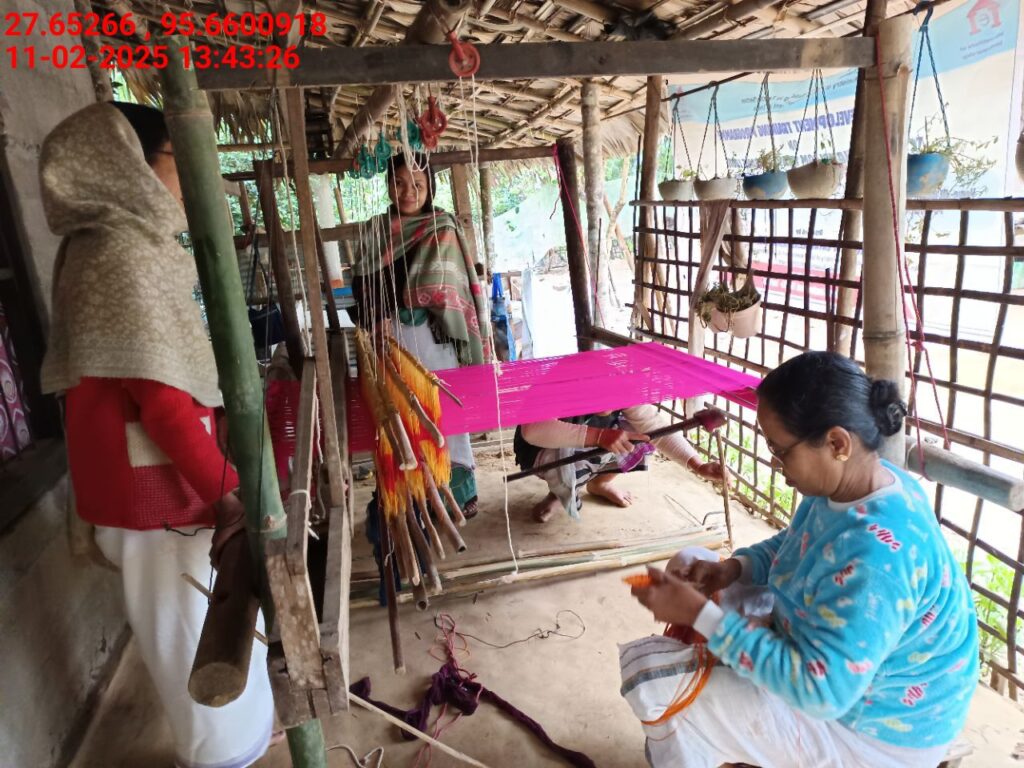 Handloom Weaver (Frame Loom) training at IIE Incubation Centre, Kakopothar, batch 25424, 11-02-2025