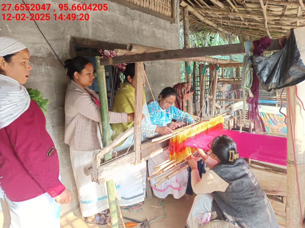 Handloom Weaver (Frame Loom) training at IIE Incubation Centre, Kakopothar, batch 25424, 12-02-2025