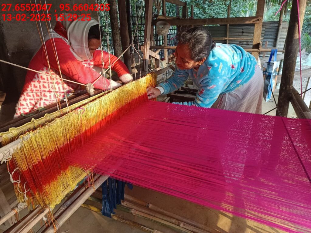 Handloom Weaver (Frame Loom) training at IIE Incubation Centre, Kakopothar, batch 25424, 13-02-2025