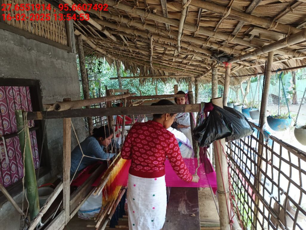 Handloom Weaver (Frame Loom) training at IIE Incubation Centre, Kakopothar, batch 25424, 16-02-2025