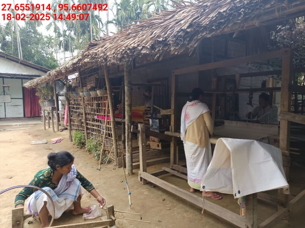 Handloom Weaver (Frame Loom) training at IIE Incubation Centre, Kakopothar, batch 25424, 18-02-2025