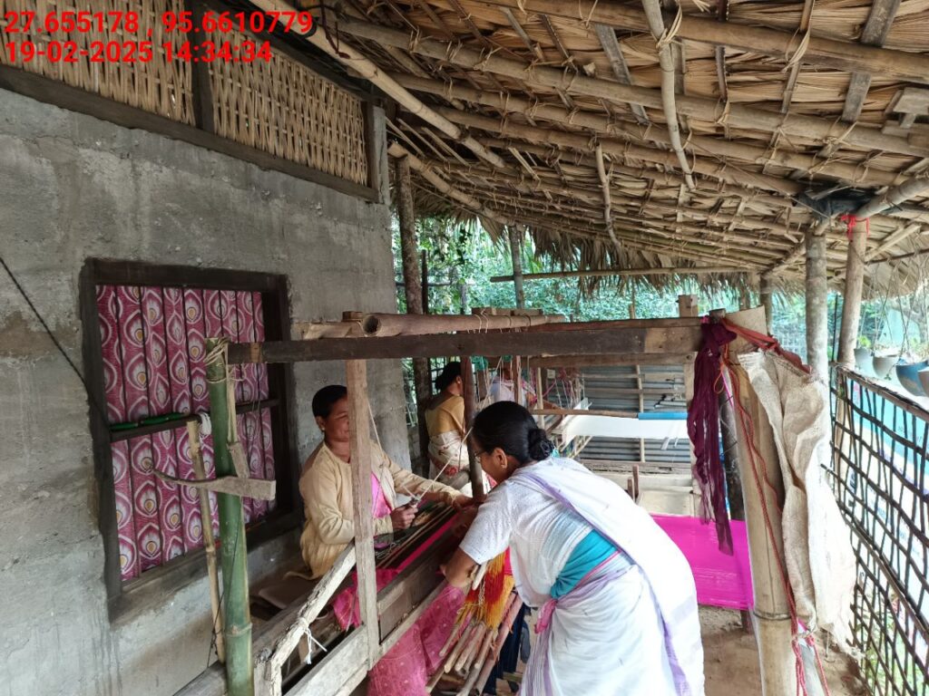 Handloom Weaver (Frame Loom) training at IIE Incubation Centre, Kakopothar, batch 25424, 19-02-2025