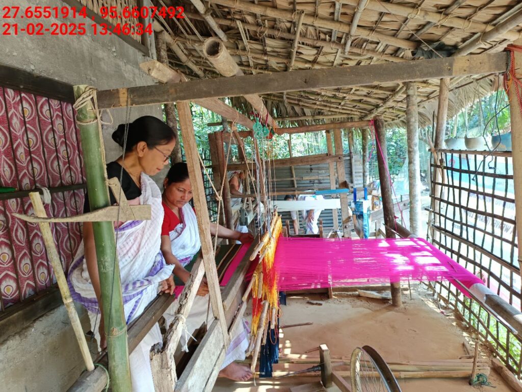 Handloom Weaver (Frame Loom) training at IIE Incubation Centre, Kakopothar, batch 25424, 21-02-2025
