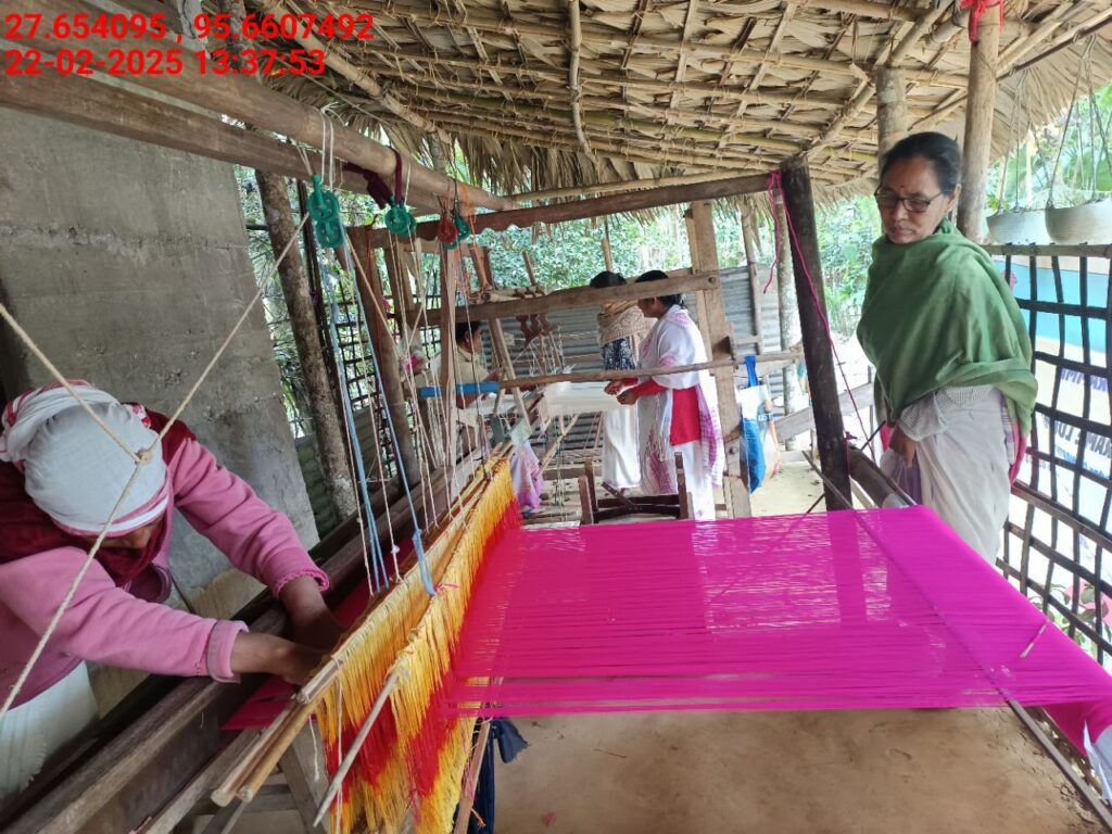 Handloom Weaver (Frame Loom) training at IIE Incubation Centre, Kakopothar, batch 25424, 22-02-2025