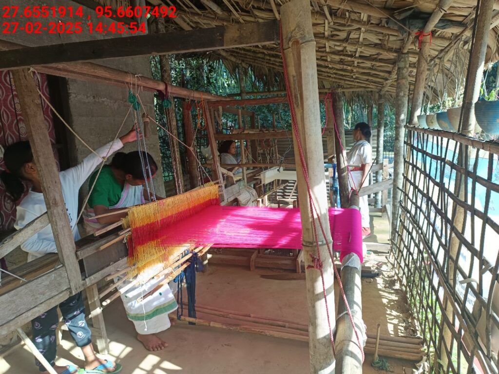 Handloom Weaver (Frame Loom) training at IIE Incubation Centre, Kakopothar, batch 25424, 27-02-2025
