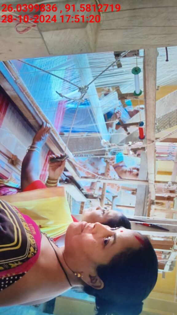 Handloom Weaver (Frame Loom) training at IIE Incubation Centre, Kalitakuchi, batch 23643, 28-10-2024