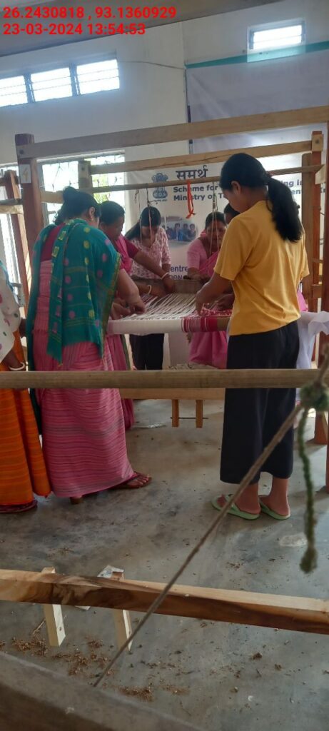 Handloom Weaver (Frame Loom) training at IIE Incubation Centre, Karbi Anglong, batch 20797, 23-03-2024