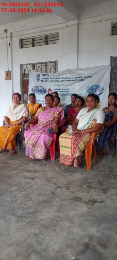 Handloom Weaver (Frame Loom) training at IIE Incubation Centre, Karbi Anglong, batch 20797, 27-03-2024