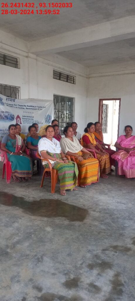 Handloom Weaver (Frame Loom) training at IIE Incubation Centre, Karbi Anglong, batch 20797, 28-03-2024