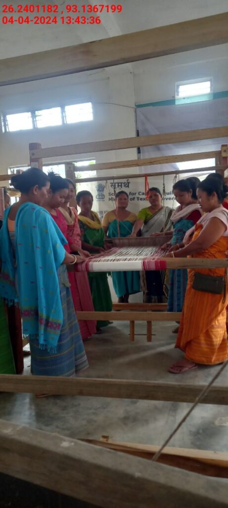 Handloom Weaver (Frame Loom) training at IIE Incubation Centre, Karbi Anglong, batch 20797, 04-04-2024