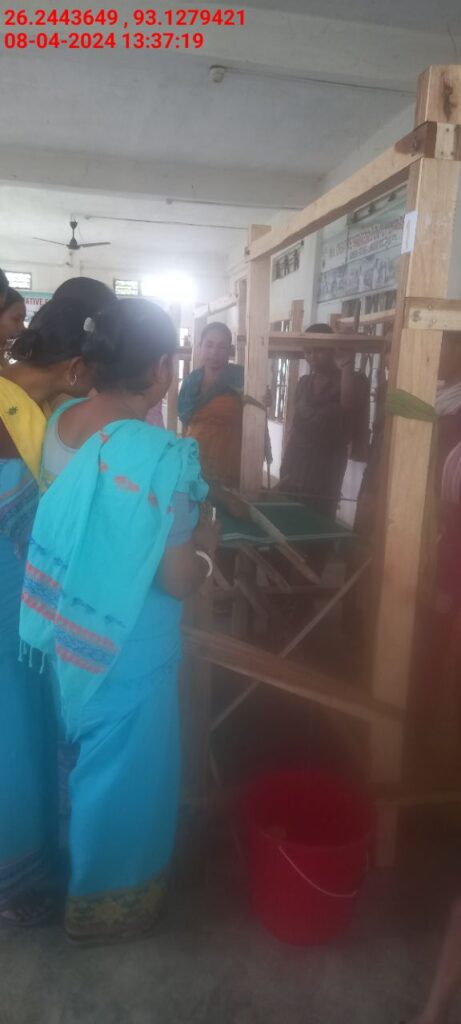 Handloom Weaver (Frame Loom) training at IIE Incubation Centre, Karbi Anglong, batch 20797, 08-04-2024