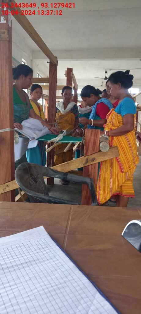 Handloom Weaver (Frame Loom) training at IIE Incubation Centre, Karbi Anglong, batch 20797, 10-04-2024