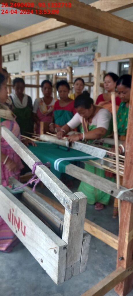 Handloom Weaver (Frame Loom) training at IIE Incubation Centre, Karbi Anglong, batch 20797, 24-04-2024