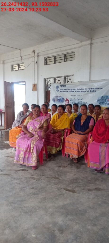 Handloom Weaver (Frame Loom) training at IIE Incubation Centre, Karbi Anglong, batch 20803, 27-03-2024