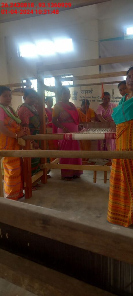 Handloom Weaver (Frame Loom) training at IIE Incubation Centre, Karbi Anglong, batch 20803, 01-04-2024
