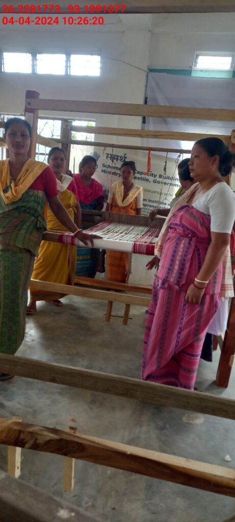 Handloom Weaver (Frame Loom) training at IIE Incubation Centre, Karbi Anglong, batch 20803, 04-04-2024