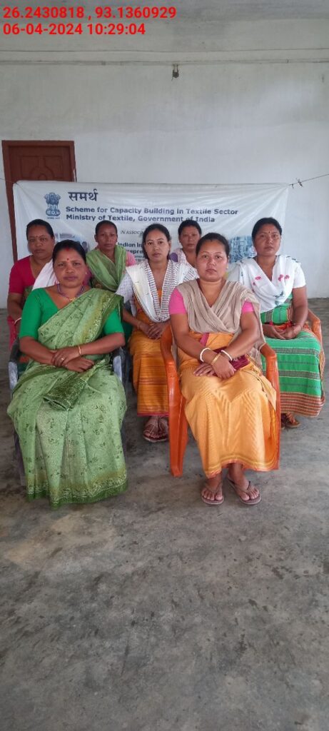 Handloom Weaver (Frame Loom) training at IIE Incubation Centre, Karbi Anglong, batch 20803, 06-04-2024