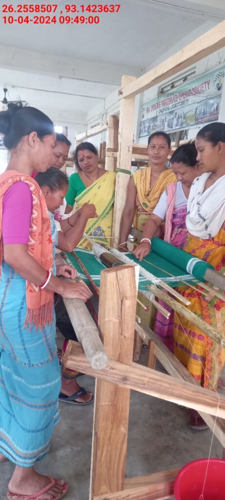 Handloom Weaver (Frame Loom) training at IIE Incubation Centre, Karbi Anglong, batch 20803, 10-04-2024