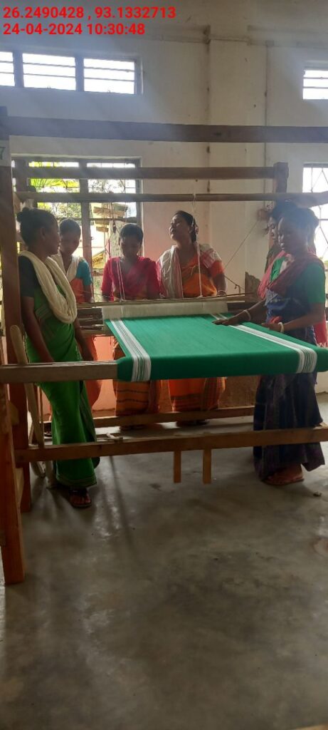 Handloom Weaver (Frame Loom) training at IIE Incubation Centre, Karbi Anglong, batch 20803, 24-04-2024