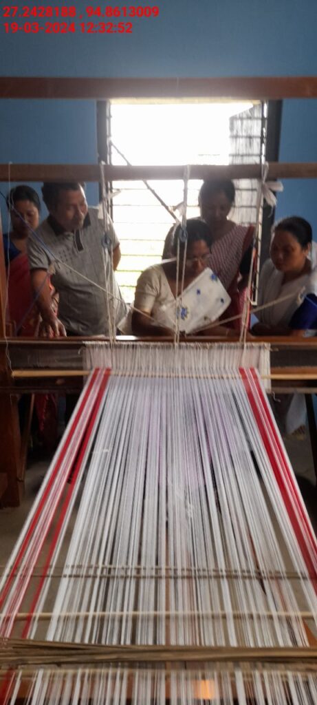 Handloom Weaver (Frame Loom) training at IIE Incubation Centre, Nahazar, batch 20394, 19-03-2024