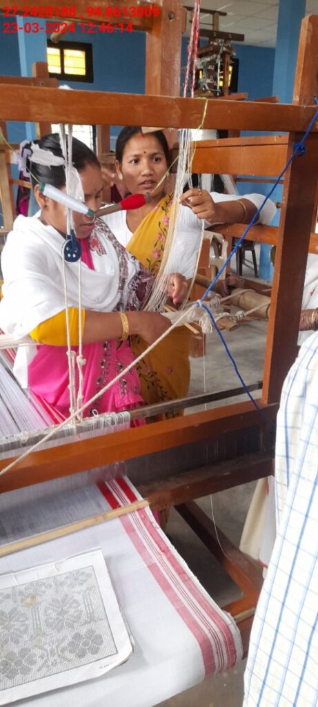 Handloom Weaver (Frame Loom) training at IIE Incubation Centre, Nahazar, batch 20394, 23-03-2024