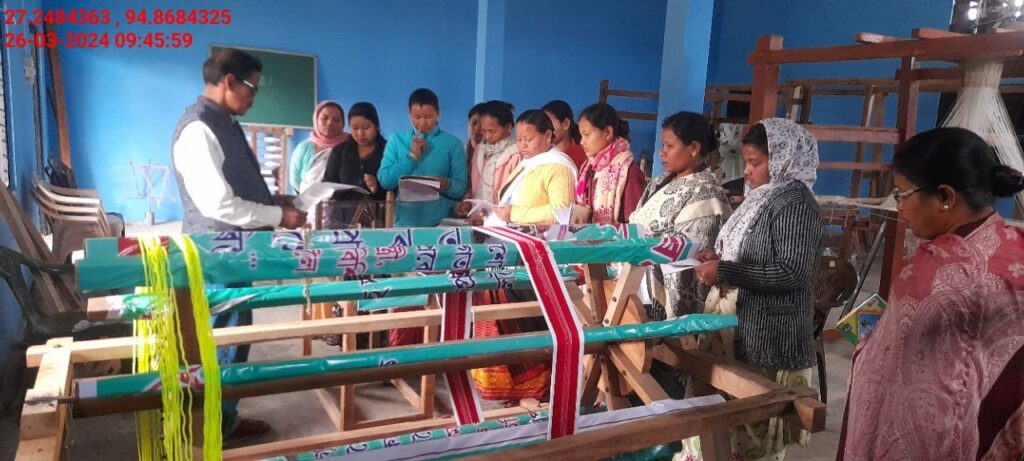 Handloom Weaver (Frame Loom) training at IIE Incubation Centre, Nahazar, batch 20394, 26-03-2024