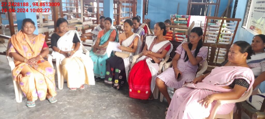 Handloom Weaver (Frame Loom) training at IIE Incubation Centre, Nahazar, batch 20394, 18-04-2024