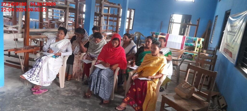 Handloom Weaver (Frame Loom) training at IIE Incubation Centre, Nahazar, batch 20394, 22-04-2024