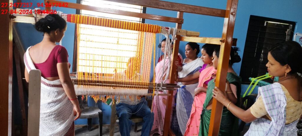 Handloom Weaver (Frame Loom) training at IIE Incubation Centre, Nahazar, batch 20394, 27-04-2024