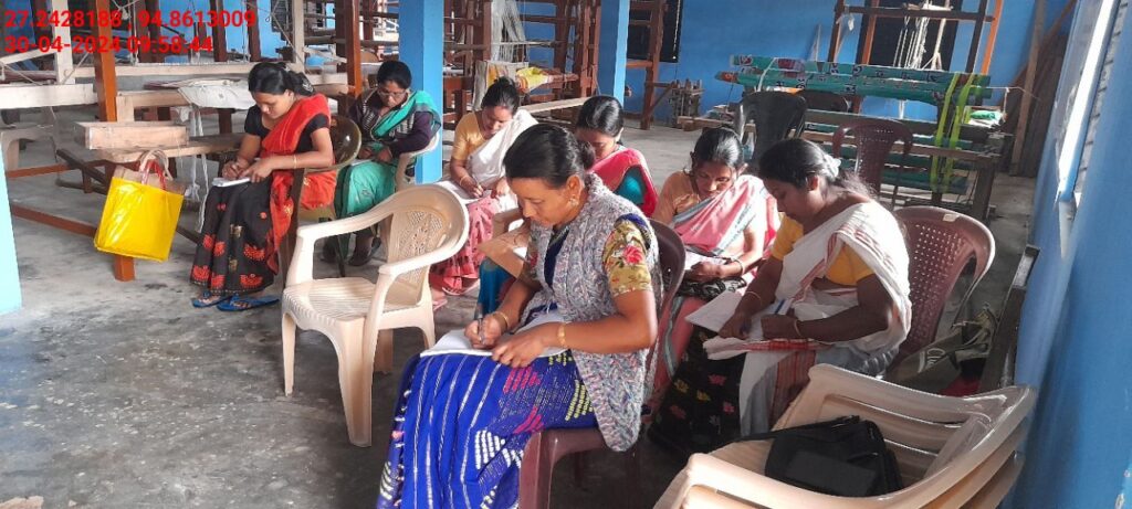 Handloom Weaver (Frame Loom) training at IIE Incubation Centre, Nahazar, batch 20394, 30-04-2024