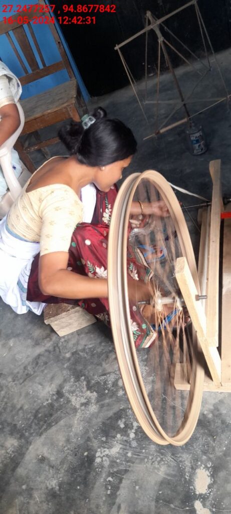 Handloom Weaver (Frame Loom) training at IIE Incubation Centre, Nahazar, batch 20394, 16-05-2024