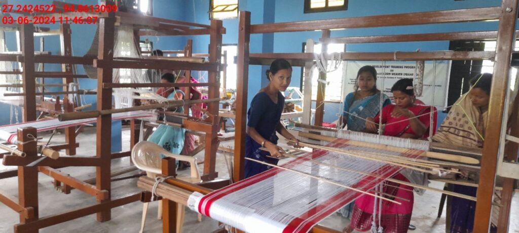Handloom Weaver (Frame Loom) training at IIE Incubation Centre, Nahazar, batch 20394, 03-06-2024