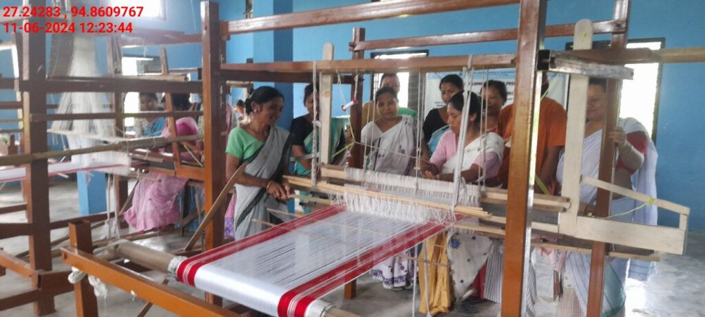 Handloom Weaver (Frame Loom) training at IIE Incubation Centre, Nahazar, batch 20394, 11-06-2024