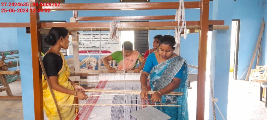 Handloom Weaver (Frame Loom) training at IIE Incubation Centre, Nahazar, batch 20394, 25-06-2024