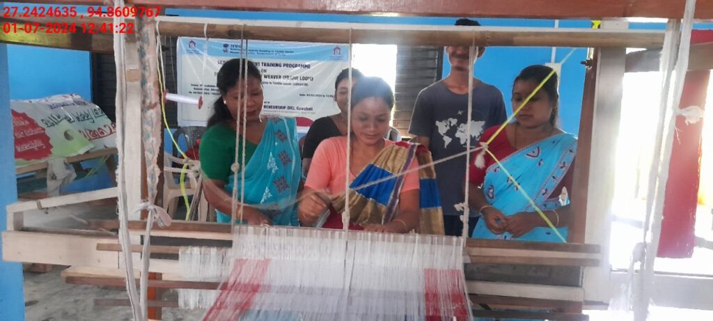 Handloom Weaver (Frame Loom) training at IIE Incubation Centre, Nahazar, batch 20394, 01-07-2024