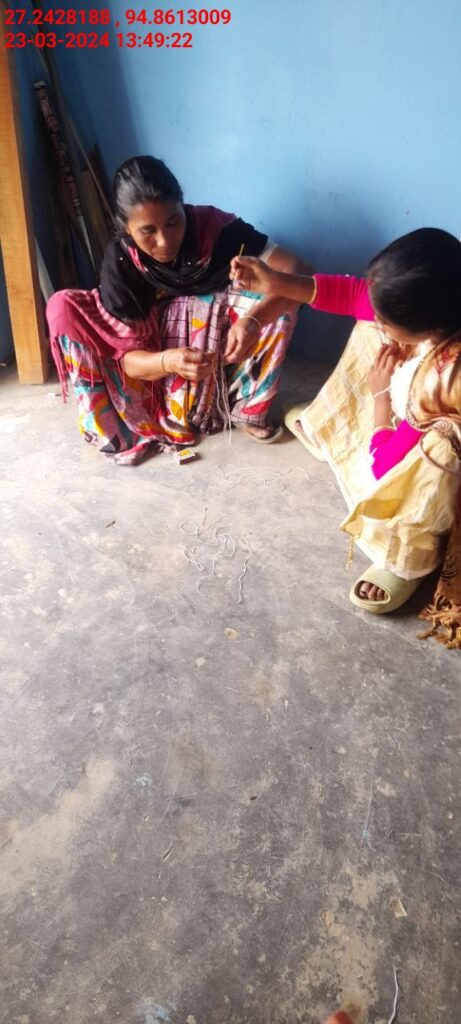 Handloom Weaver (Frame Loom) training at IIE Incubation Centre, Nahazar, batch 20623, 23-03-2024