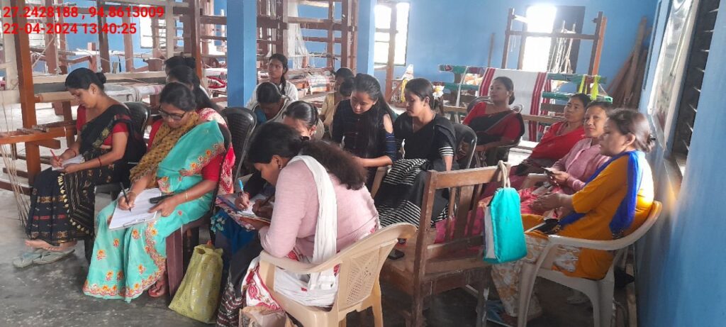 Handloom Weaver (Frame Loom) training at IIE Incubation Centre, Nahazar, batch 20623, 22-04-2024