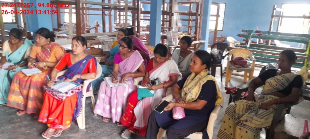 Handloom Weaver (Frame Loom) training at IIE Incubation Centre, Nahazar, batch 20623, 26-04-2024