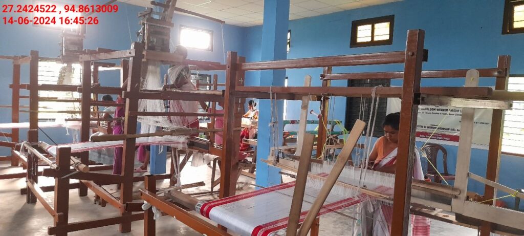 Handloom Weaver (Frame Loom) training at IIE Incubation Centre, Nahazar, batch 20623, 14-06-2024