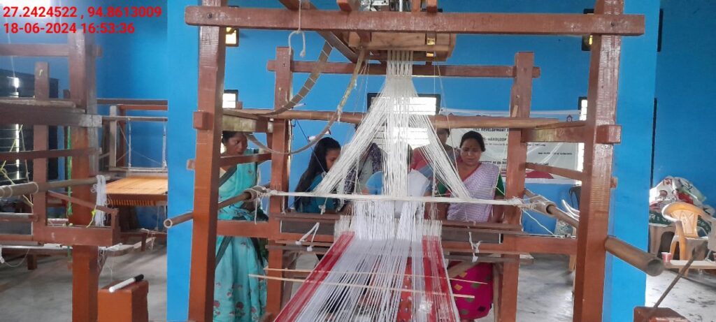 Handloom Weaver (Frame Loom) training at IIE Incubation Centre, Nahazar, batch 20623, 18-06-2024