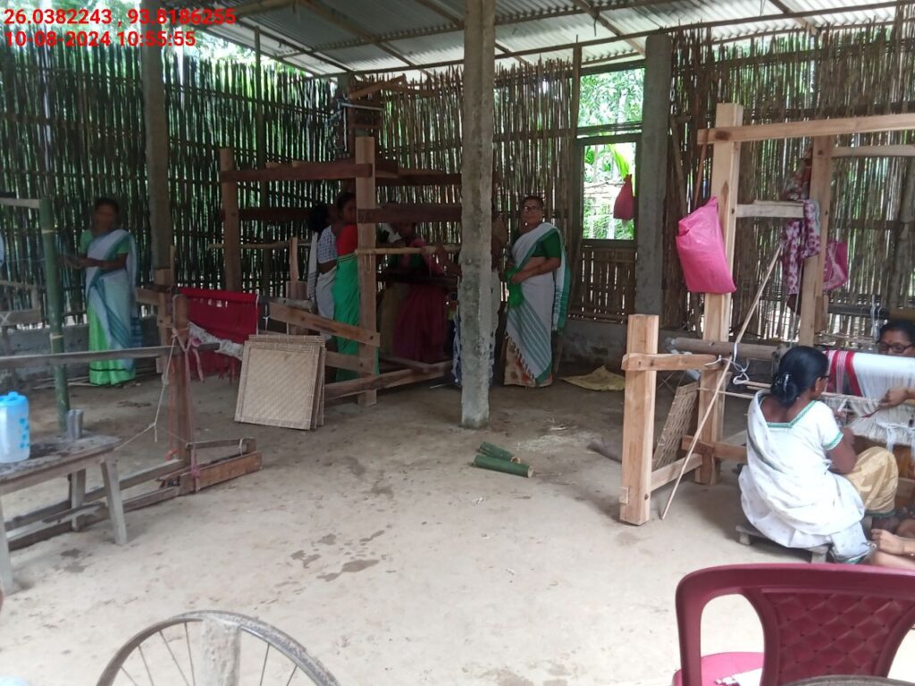 Handloom Weaver (Frame Loom) training at IIE Incubation Centre, Sarupathar, batch 23021, 10-08-2024