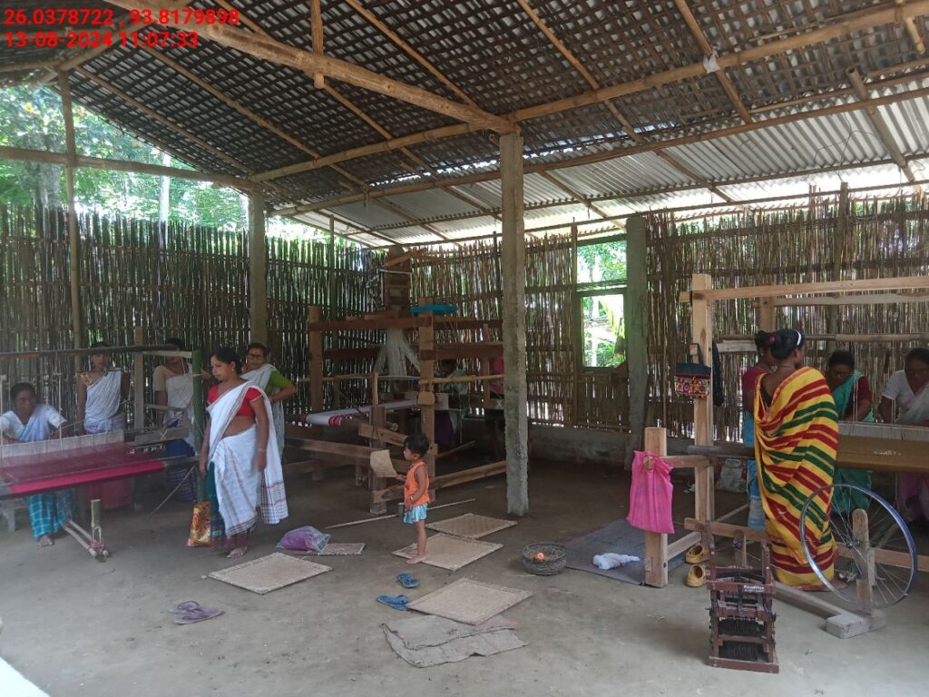 Handloom Weaver (Frame Loom) training at IIE Incubation Centre, Sarupathar, batch 23021, 13-08-2024