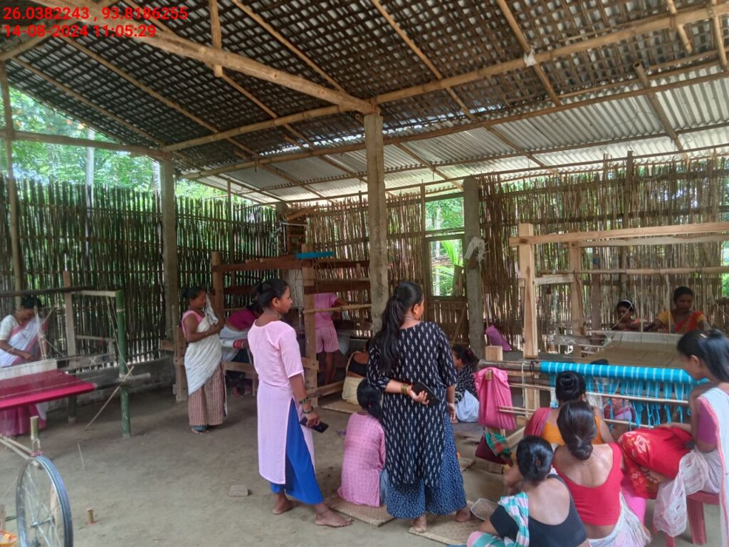 Handloom Weaver (Frame Loom) training at IIE Incubation Centre, Sarupathar, batch 23021, 14-08-2024