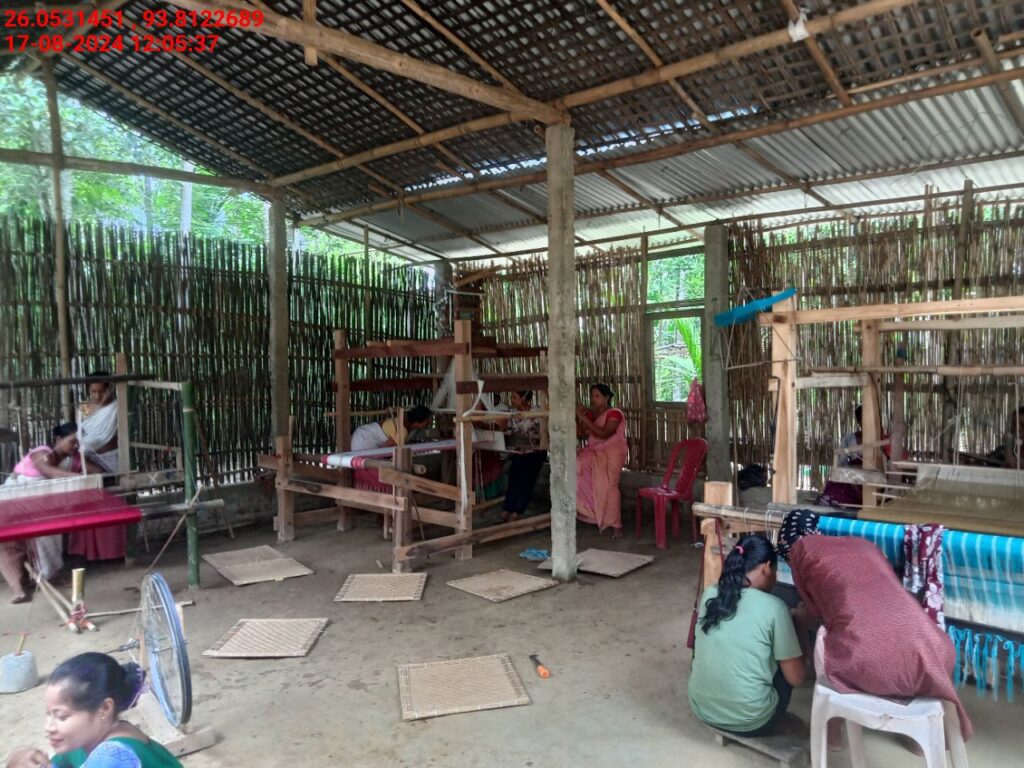 Handloom Weaver (Frame Loom) training at IIE Incubation Centre, Sarupathar, batch 23021, 17-08-2024