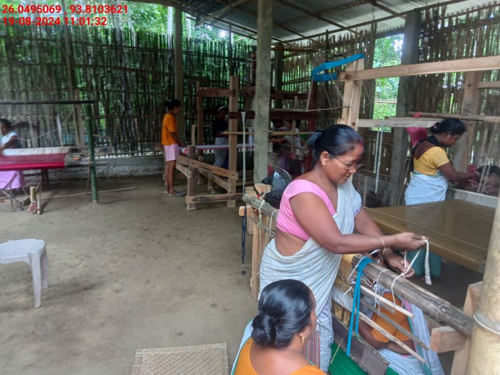 Handloom Weaver (Frame Loom) training at IIE Incubation Centre, Sarupathar, batch 23021, 19-08-2024