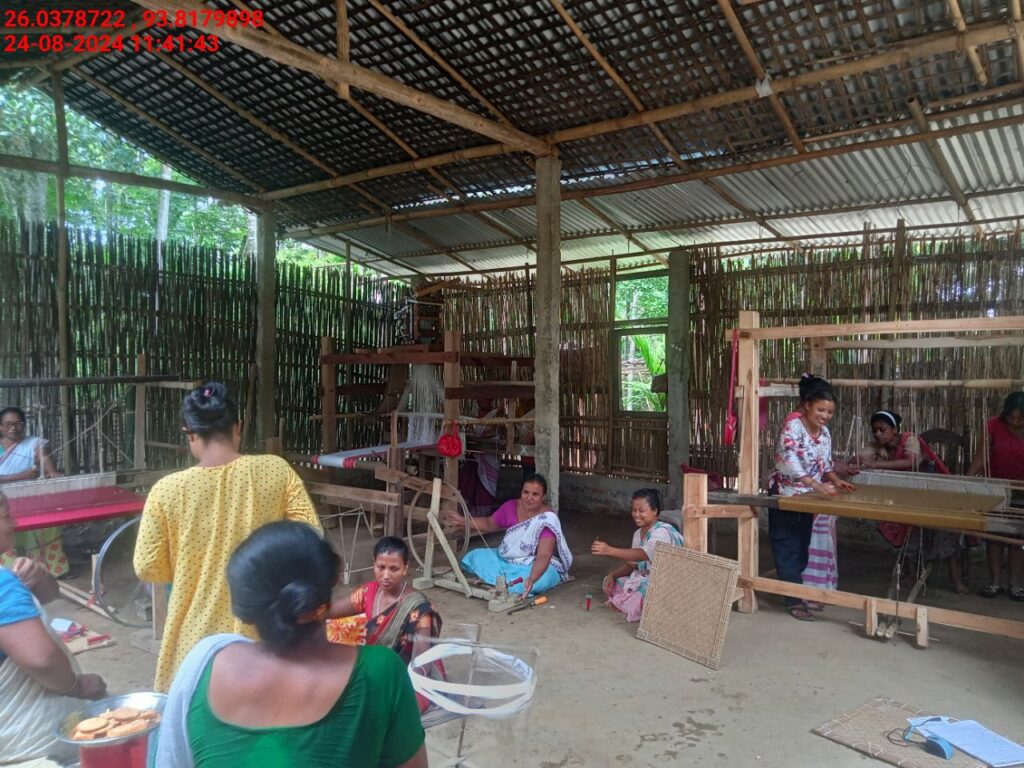 Handloom Weaver (Frame Loom) training at IIE Incubation Centre, Sarupathar, batch 23021, 24-08-2024